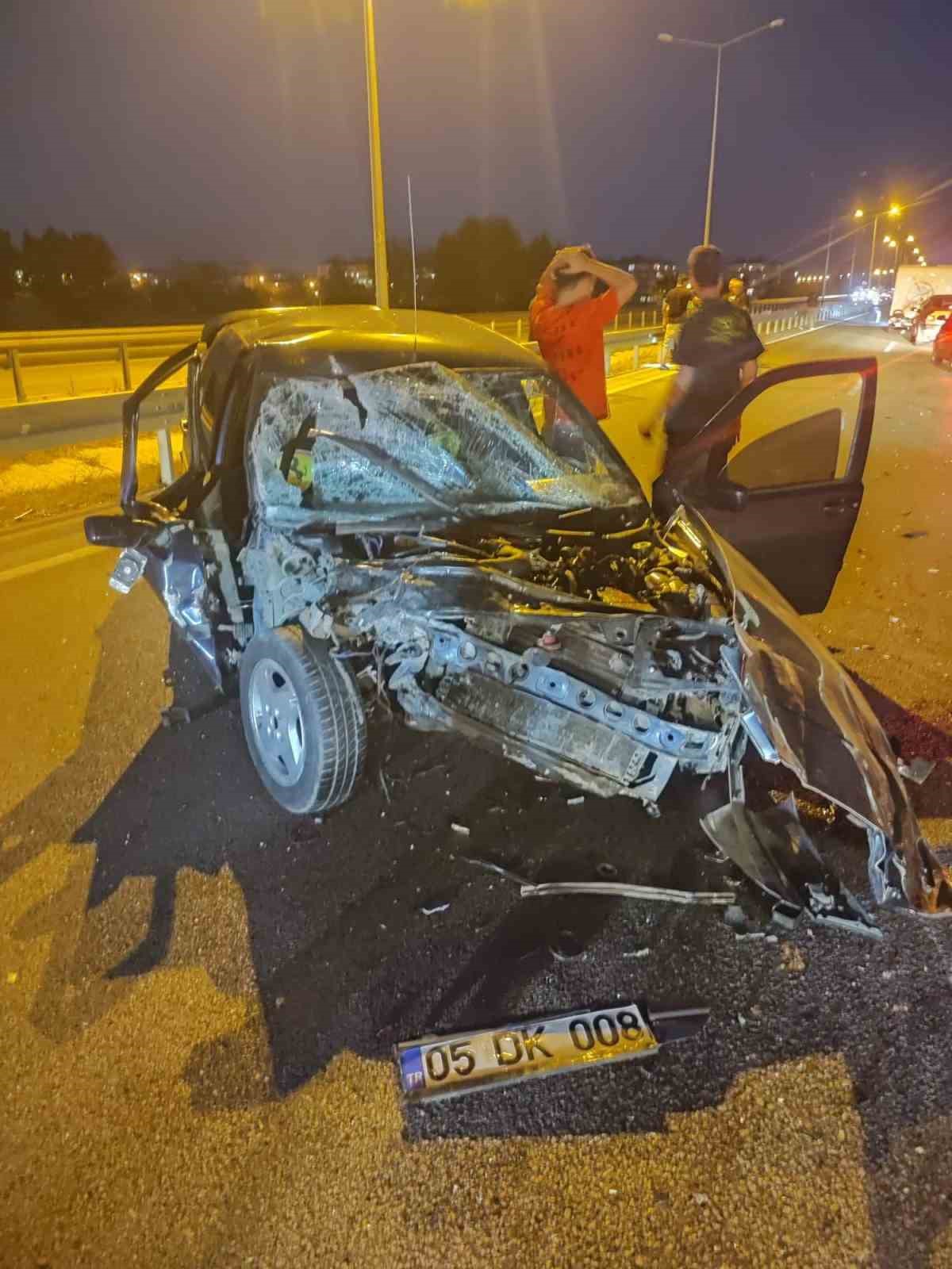 Amasya’da zincirleme kaza: 1 yaralı