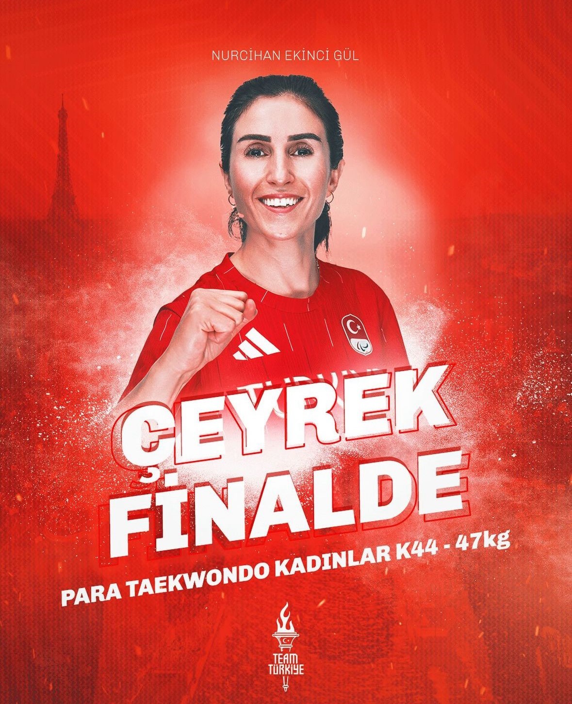 Nurcihan Ekinci Gül çeyrek finale yükseldi