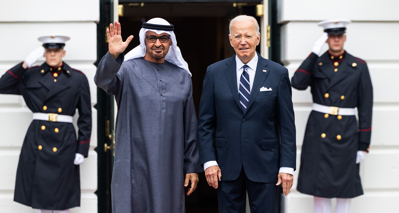 Biden, BAE Devlet Başkanı Al Nahyan ile Beyaz Saray'da bir araya geldi