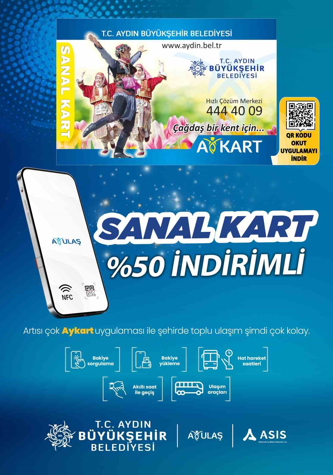 Aydın’da sanal kart ile kolay ve temassız ulaşım