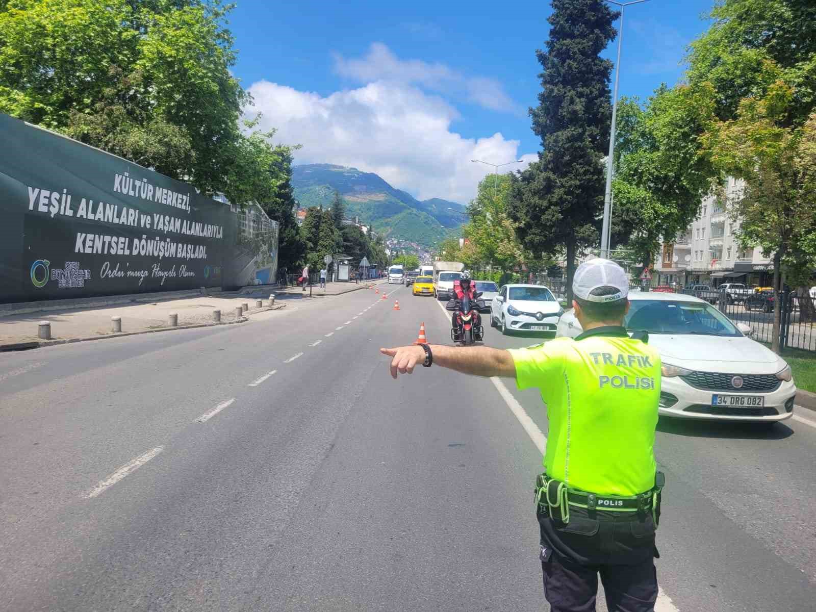 Ordu’da bir haftada 15 binden fazla araç ve sürücüsü denetlendi