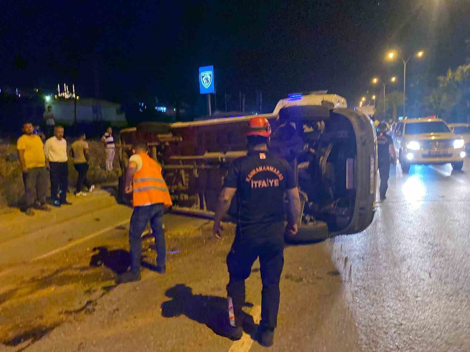 Kahramanmaraş’ta servis aracı kaza yaptı: 9 yaralı