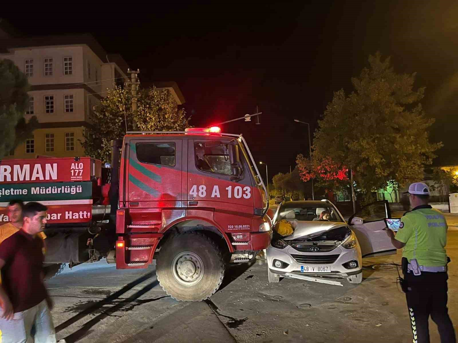 Menteşe’de trafik kazası: 1 yaralı