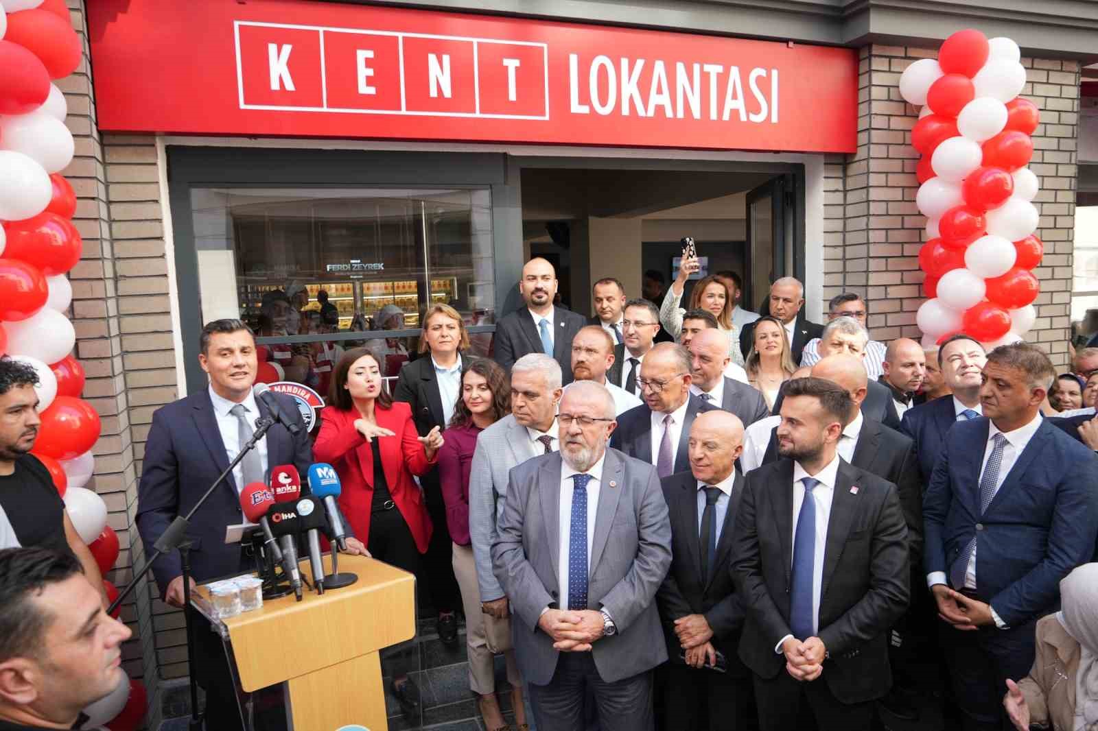 Manisa’da miting gibi ’Kent Lokantası’ açılışı