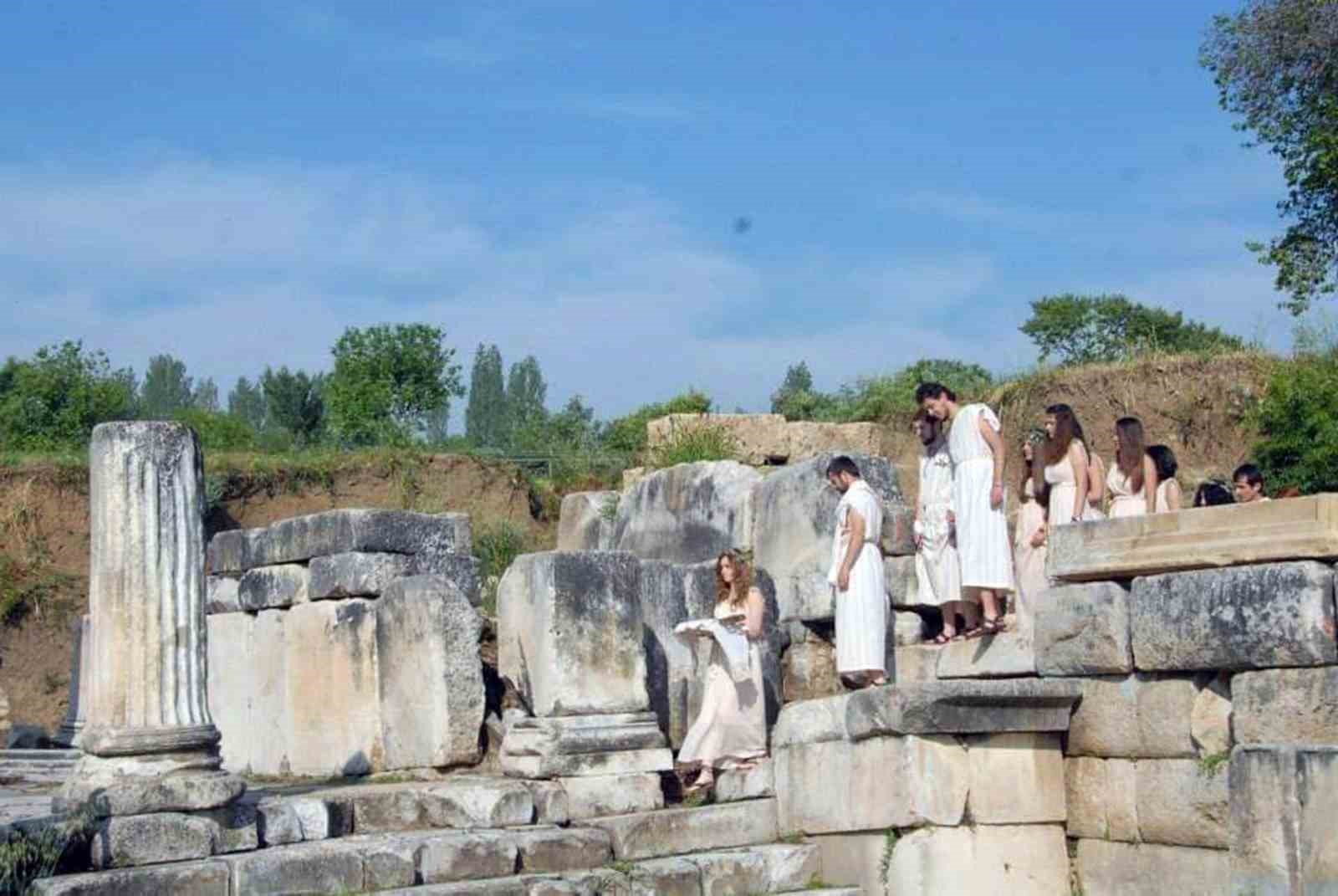 3 bin 500 yıl önceki tören giysiler ile Lagina’dan Stratonikeia’ya anahtar taşınacak