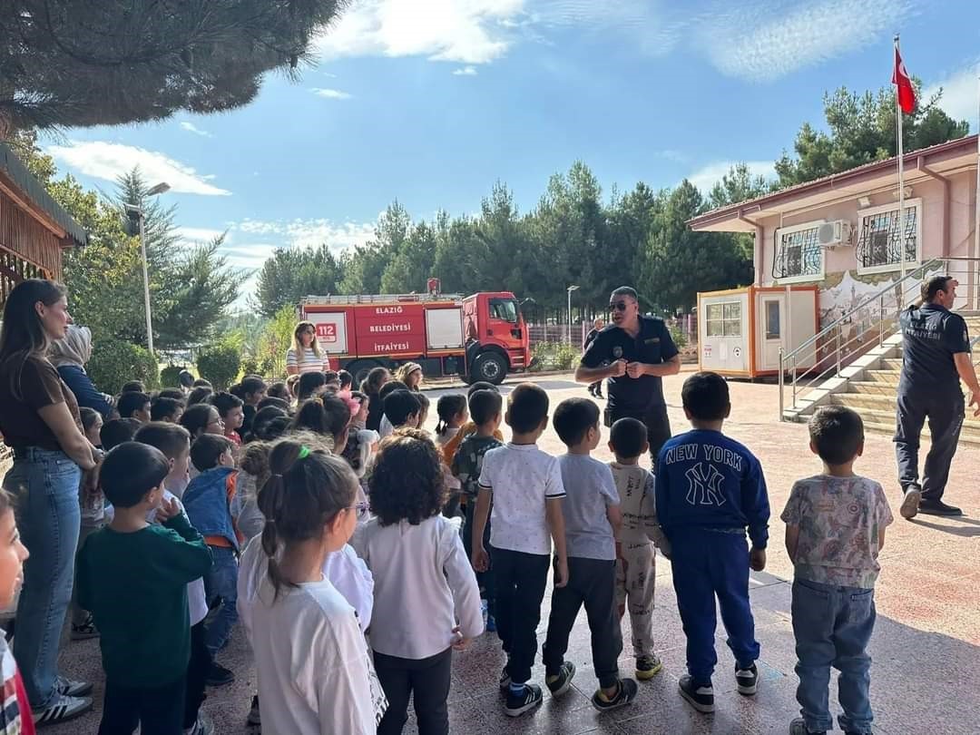 Elazığ  itfaiyesinden öğrencilere  eğitim