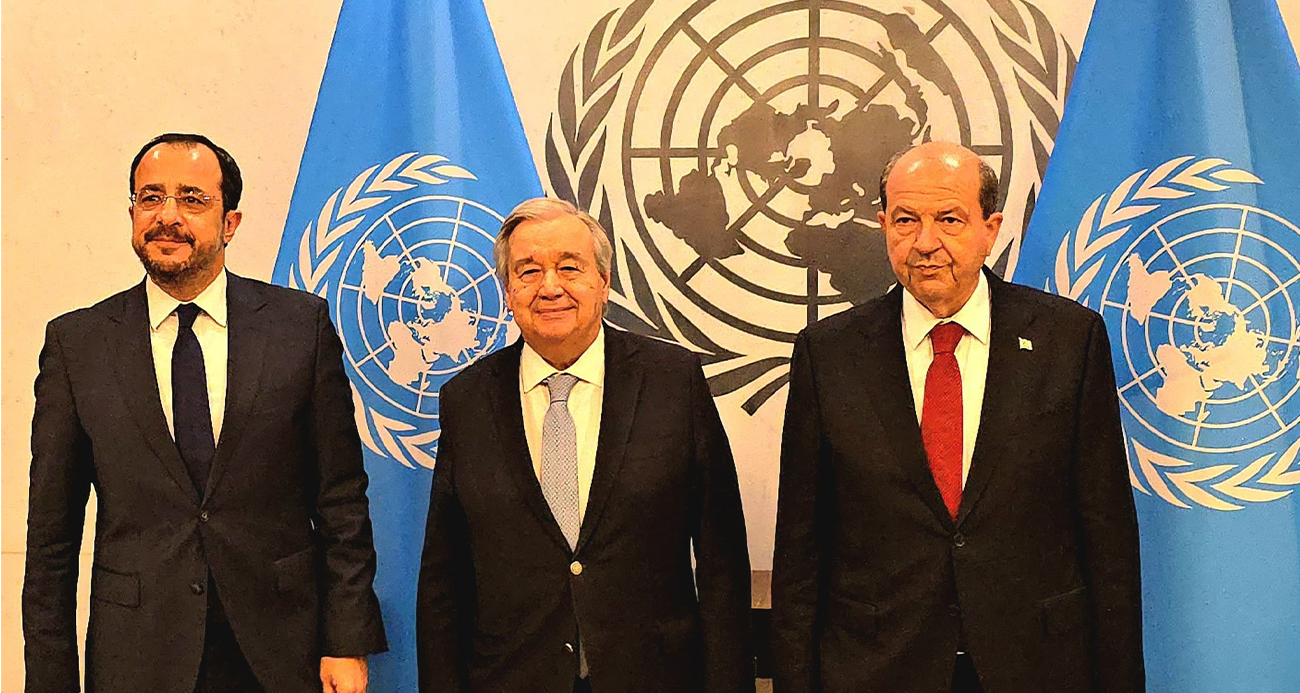 KKTC Cumhurbaşkanı Tatar, Guterres ve GKRY lideri ile görüştü