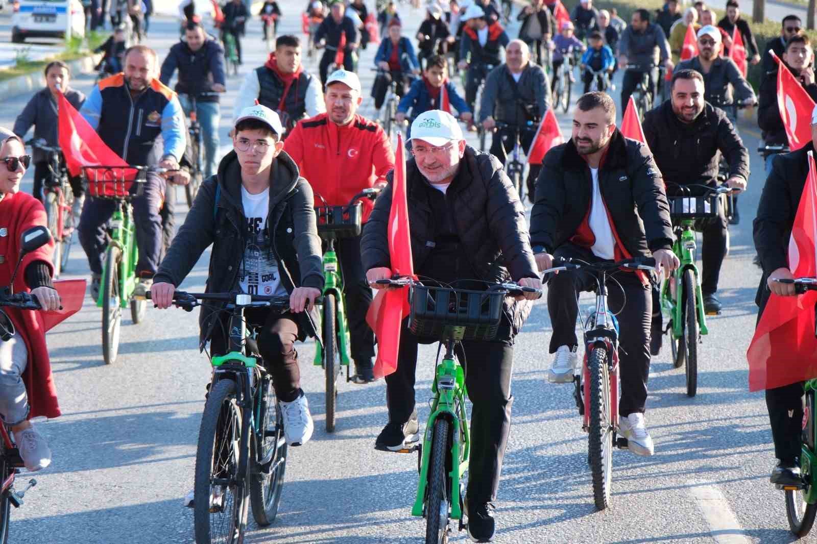 Çorum’da pedallar Cumhuriyet Bayramı için çevrildi