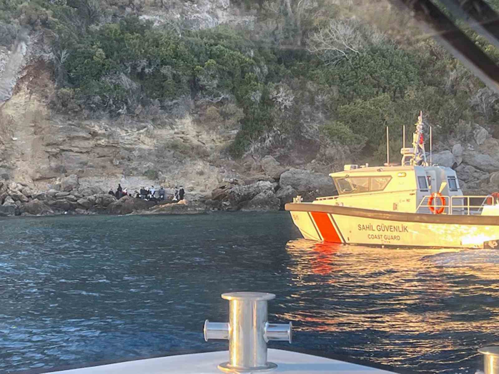 Körmen liman mevkiinde 6 çocuk ve 21 düzensiz göçmen yakalandı