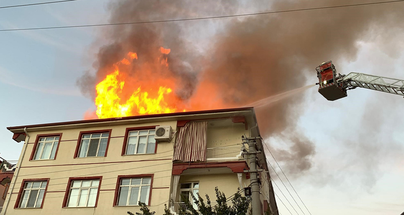 Karaman'da korkutan yangın!