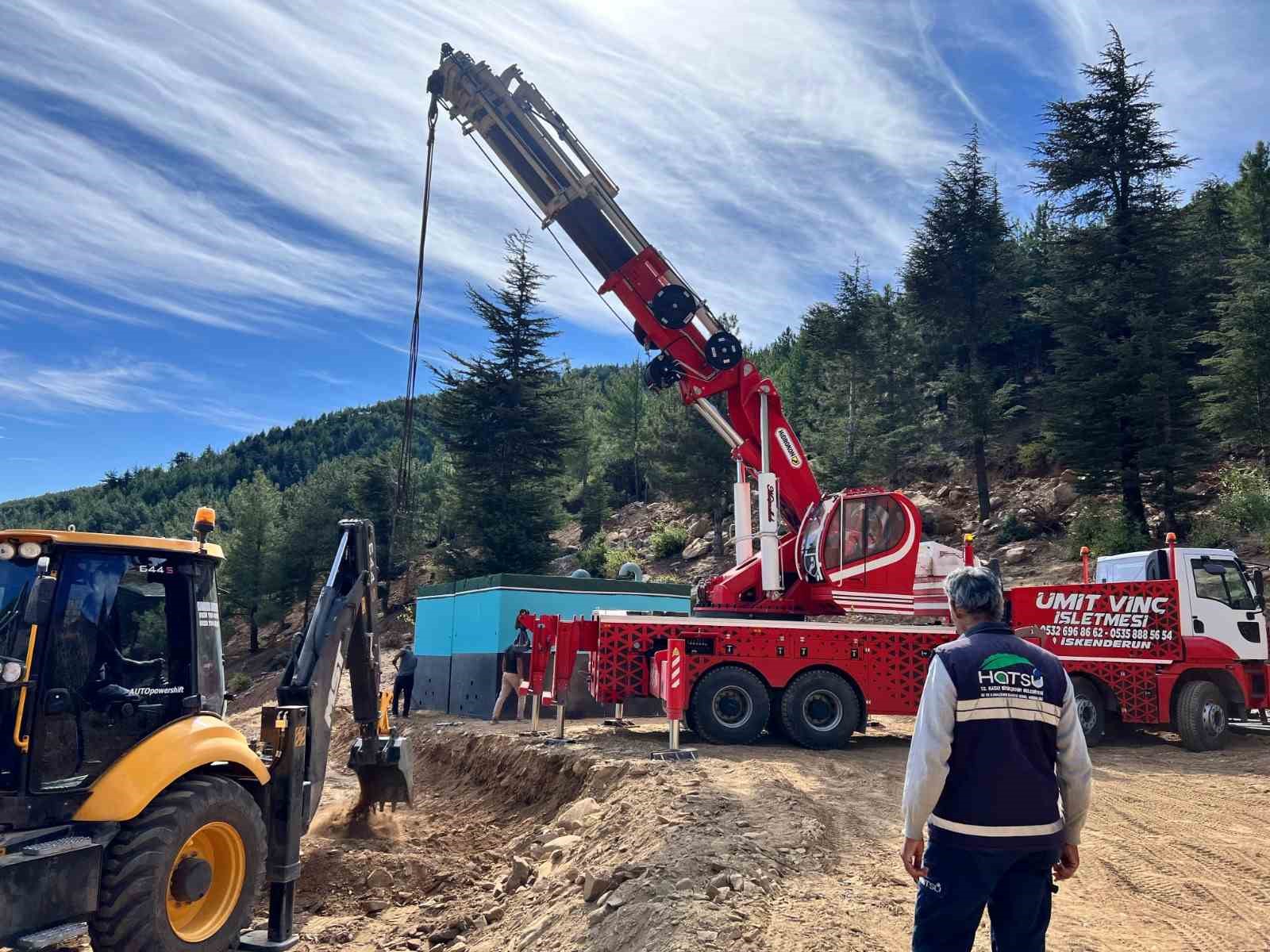 Hatay’da depremde zarar gören su depoları yenileniyor