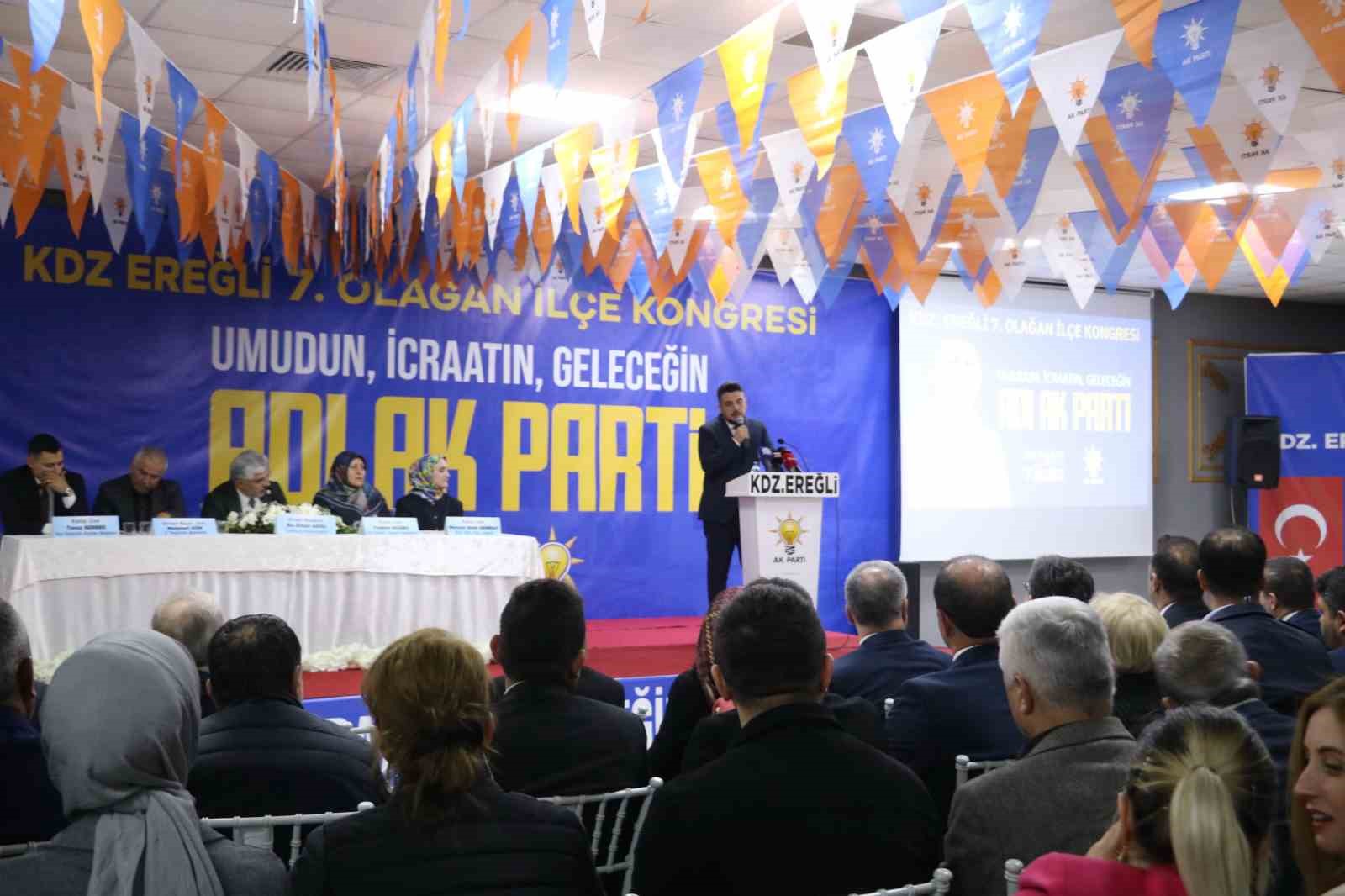 Bakan Yumaklı, AK Parti Karadeniz Ereğli İlçe Başkanlığı kongresinde konuştu