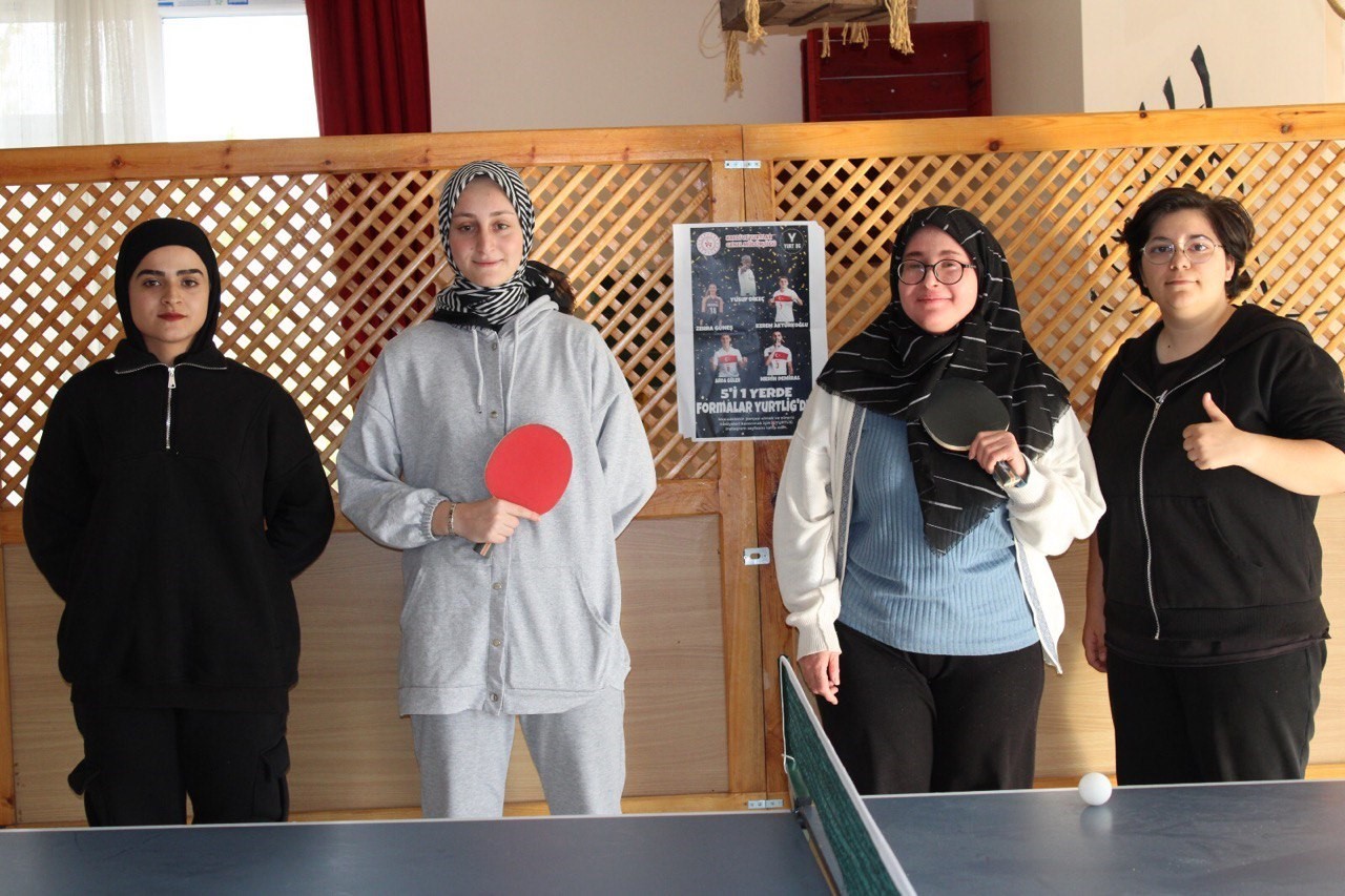 Terzi Baba Yurdu Yurt Ligi masa tenisi seçmeleri ile öğrencileri spora teşvik ediyor