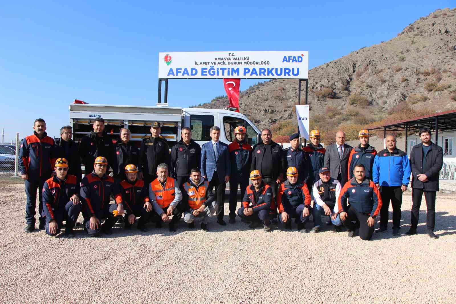 Amasya’da AFAD eğitim parkuru kuruldu