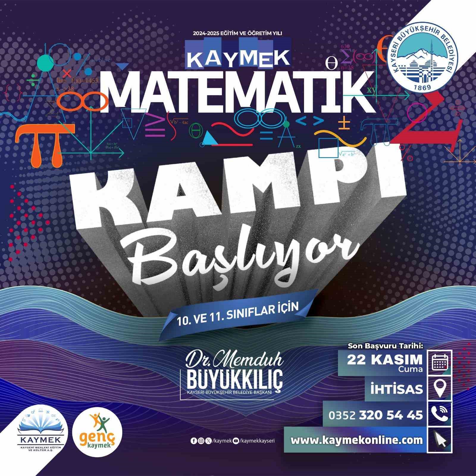 KAYMEK’in Matematik Kampı kayıtları başladı