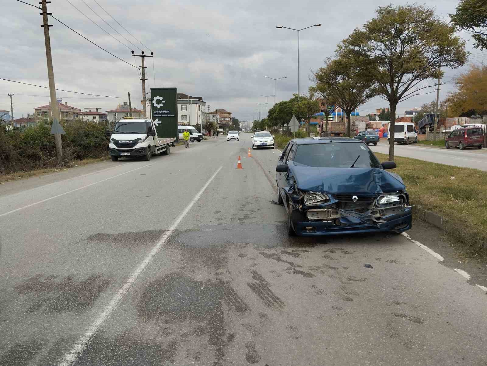 Samsun’da trafik kazası: 1 yaralı