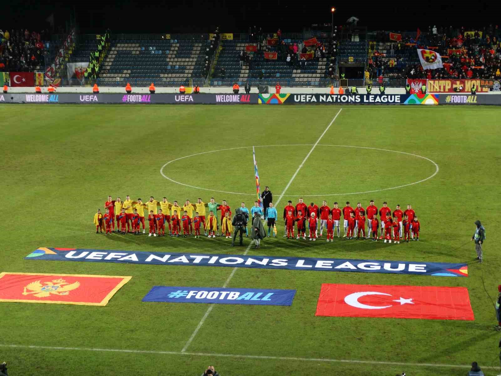 UEFA Uluslar Ligi: Karadağ: 2 - Türkiye: 1 (İlk yarı)