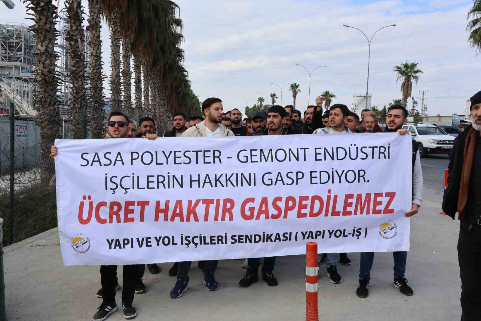 SASA’da gergin bekleyiş sürüyor, ücretlerini alamayan işçiler eyleme başladı