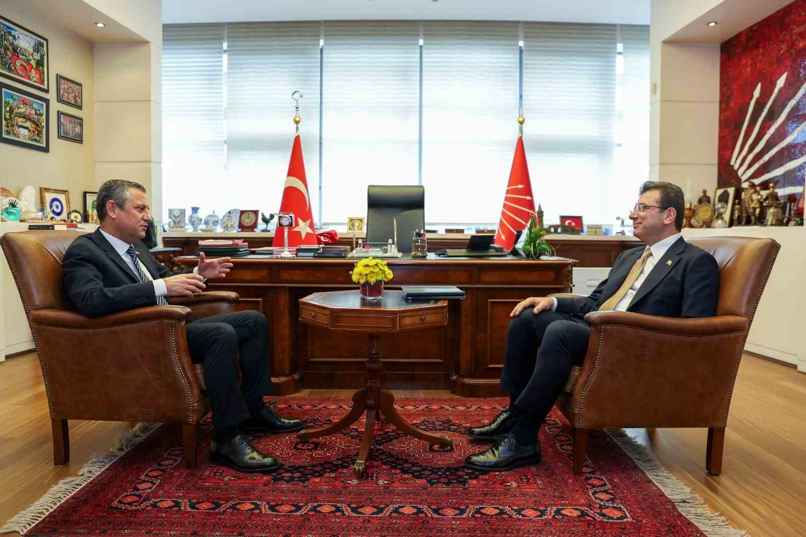 CHP Genel Başkanı Özel, Ekrem İmamoğlu’nu kabul etti