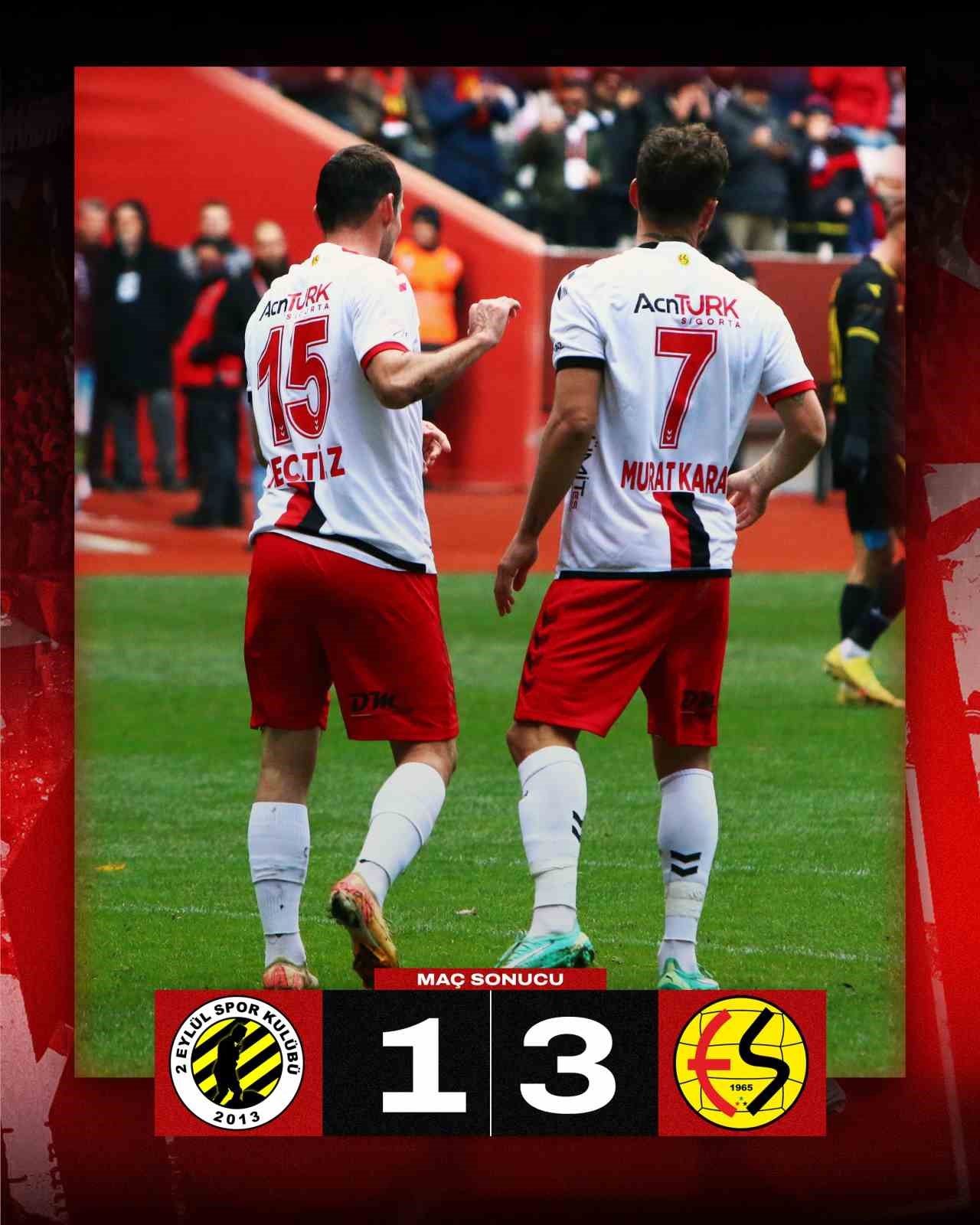 Eskişehirspor, 2 Eylül SK’yi 3-1 mağlup etti