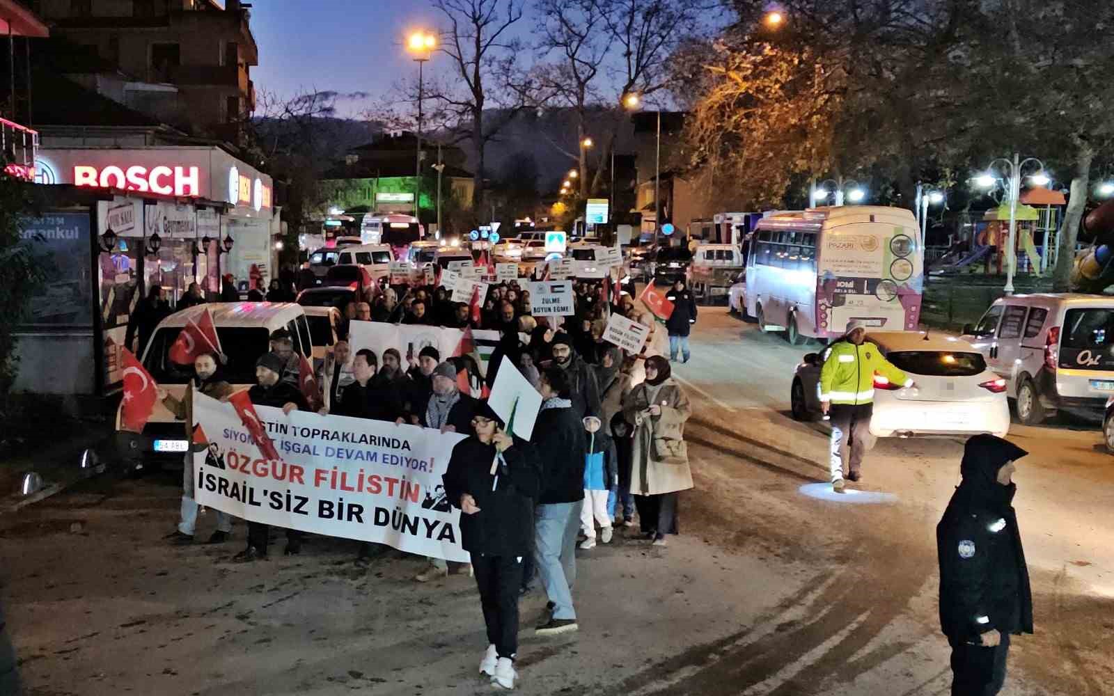 Sakarya’da Filistin’e destek yürüyüşü