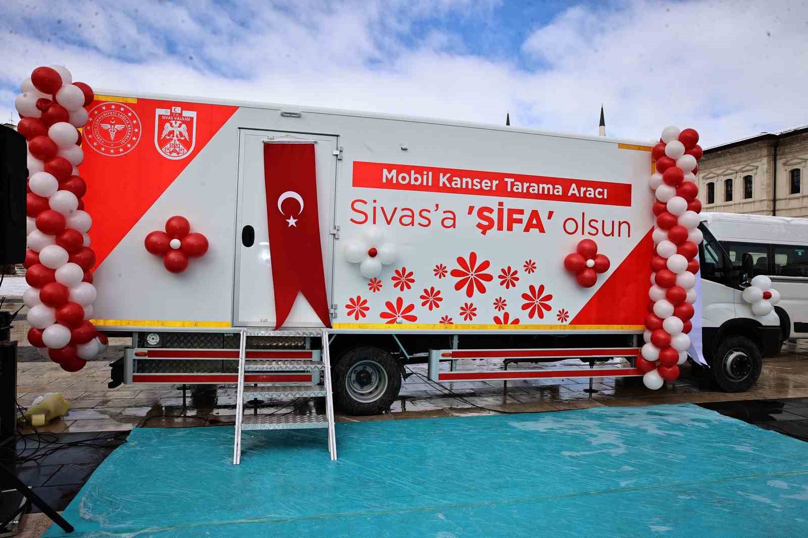 Sivas’ta Mobil Kanser Tarama Aracı hizmete girdi