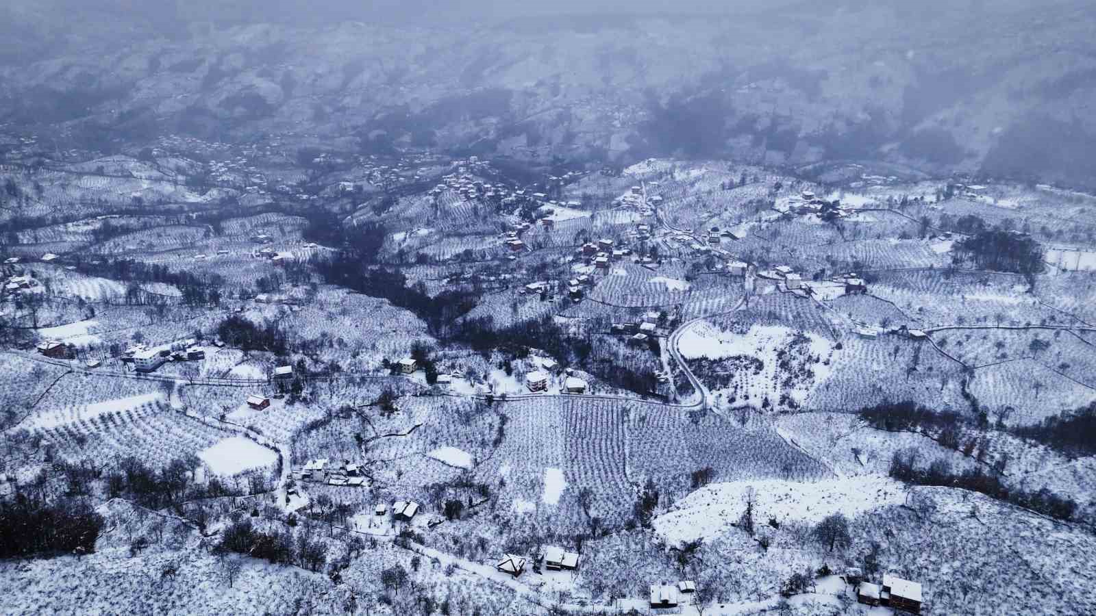 Ordu’dan kar manzaraları