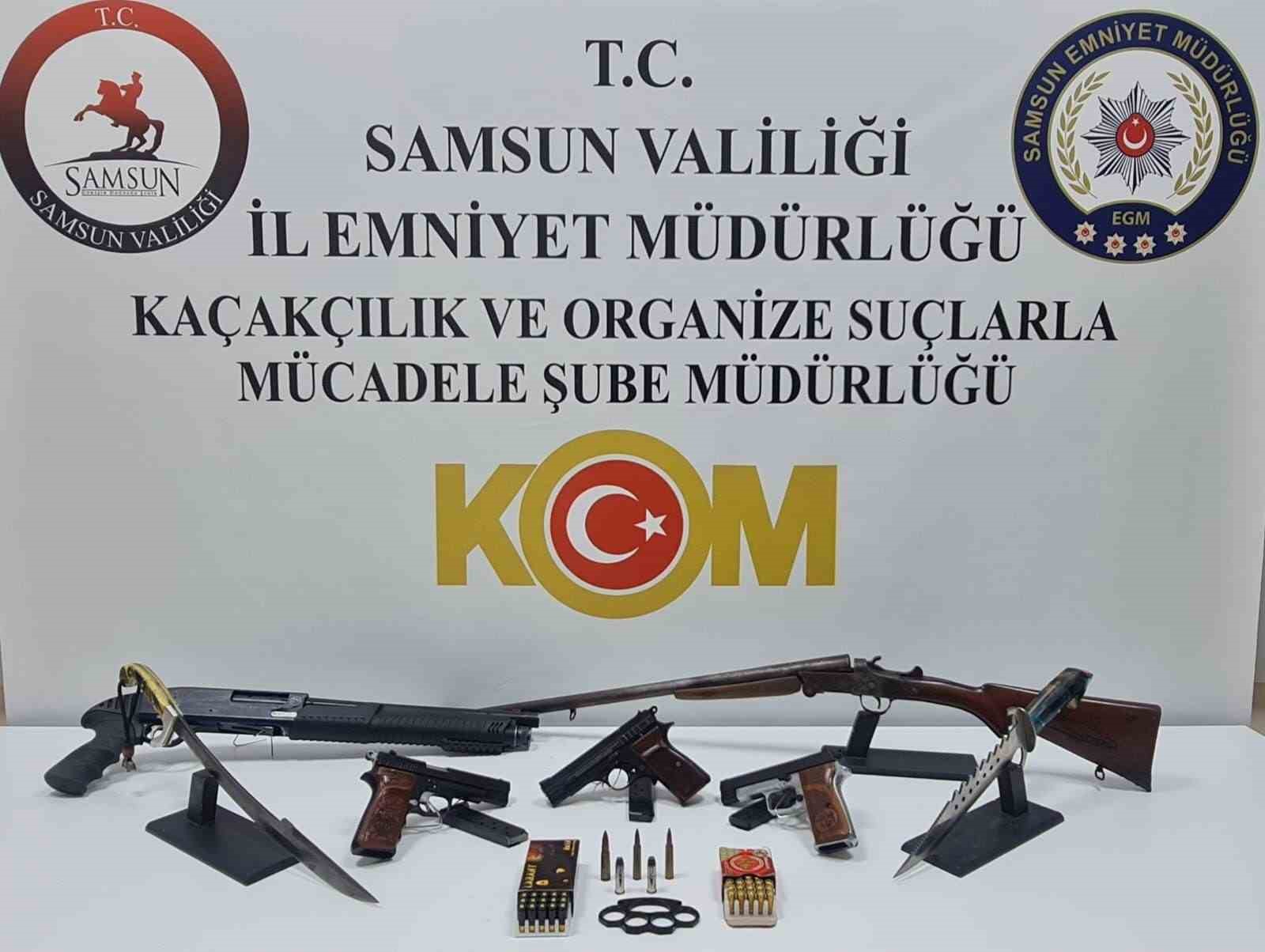 Samsun’da silah kaçakçılığı operasyonu: 1 gözaltı