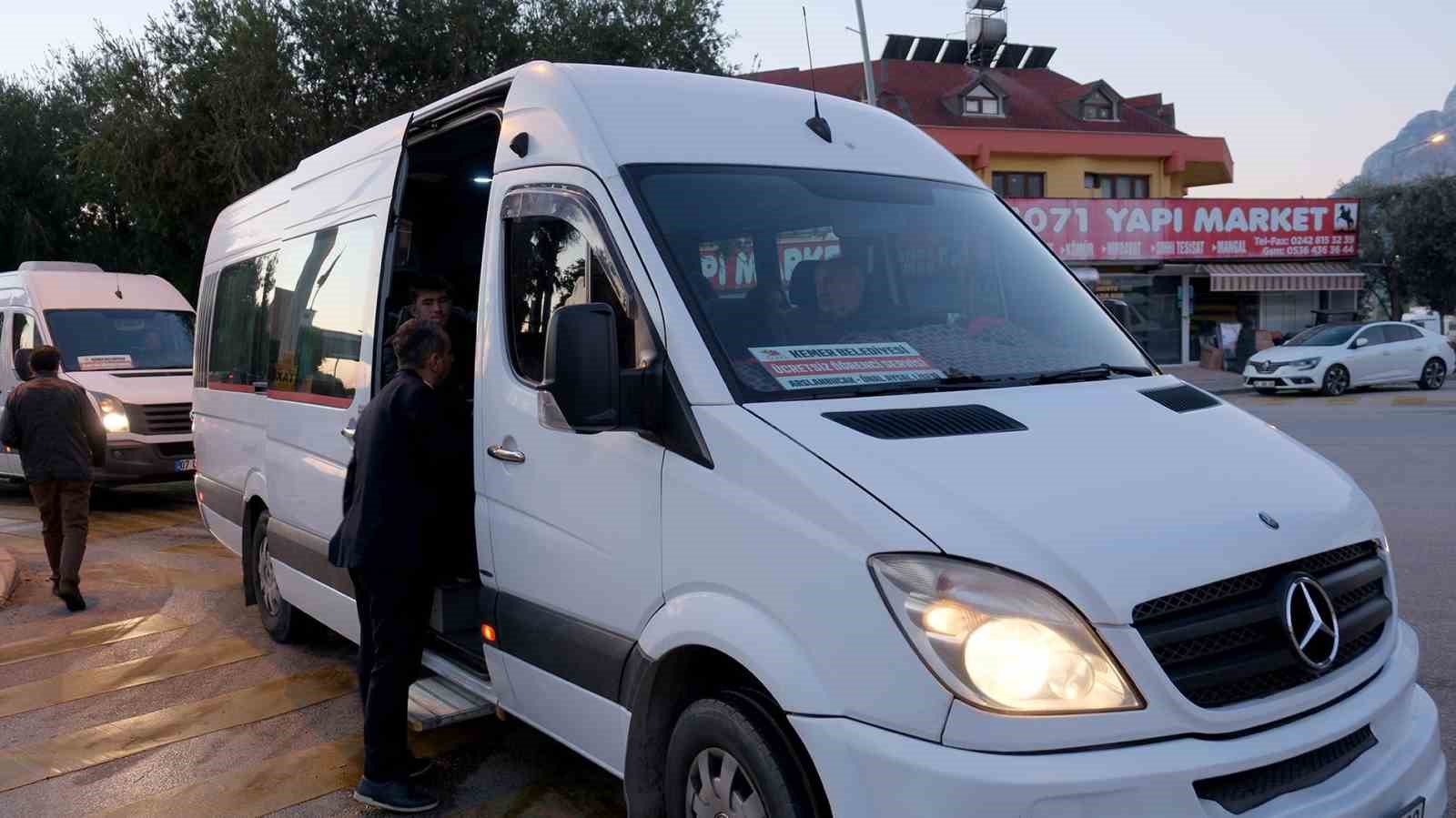 Kemer Belediyesi’nden öğrenci servislerine denetim