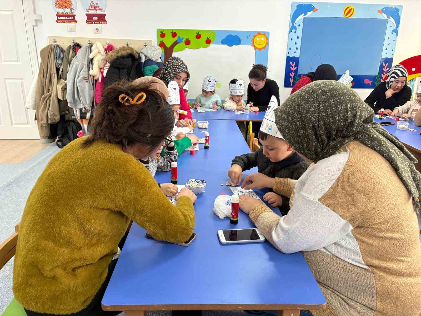 Sincan Belediyesi Temelli Anne-Çocuk Oyun Evinde ağız ve diş sağlığı etkinliği gerçekleştirildi