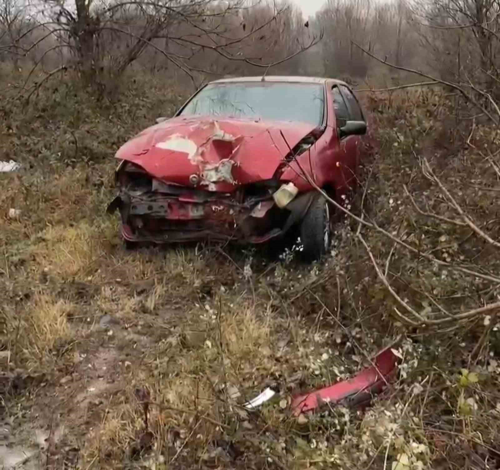 Bartın’da otomobil domuza çarptı: Sürücü yaralandı