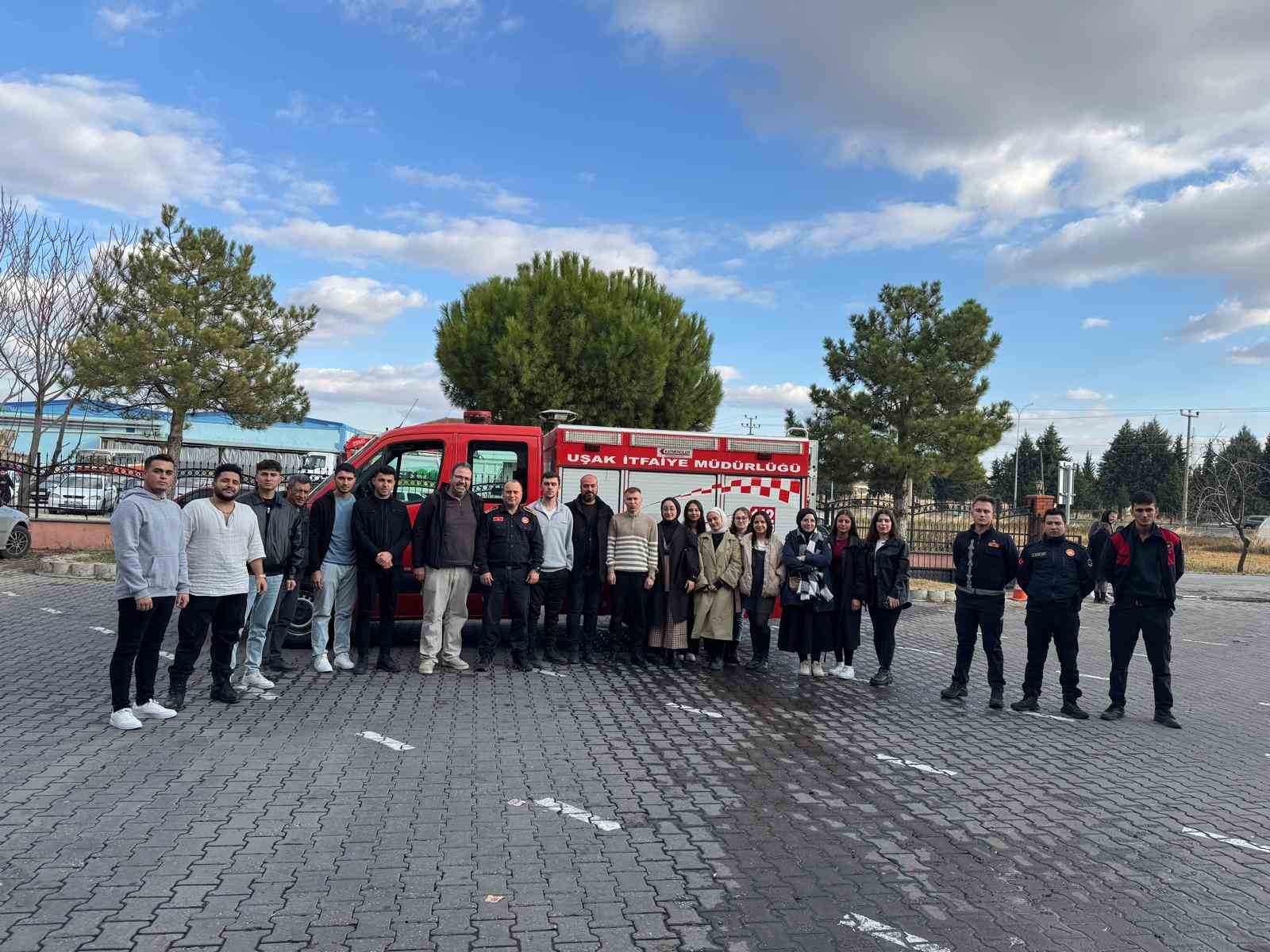 Hisarcık MYO’dan Uşak İtfaiyesi’ne teknik gezi