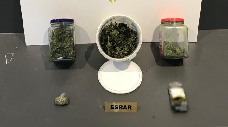 Samsun’da esrarla yakalanan şahıs gözaltına alındı