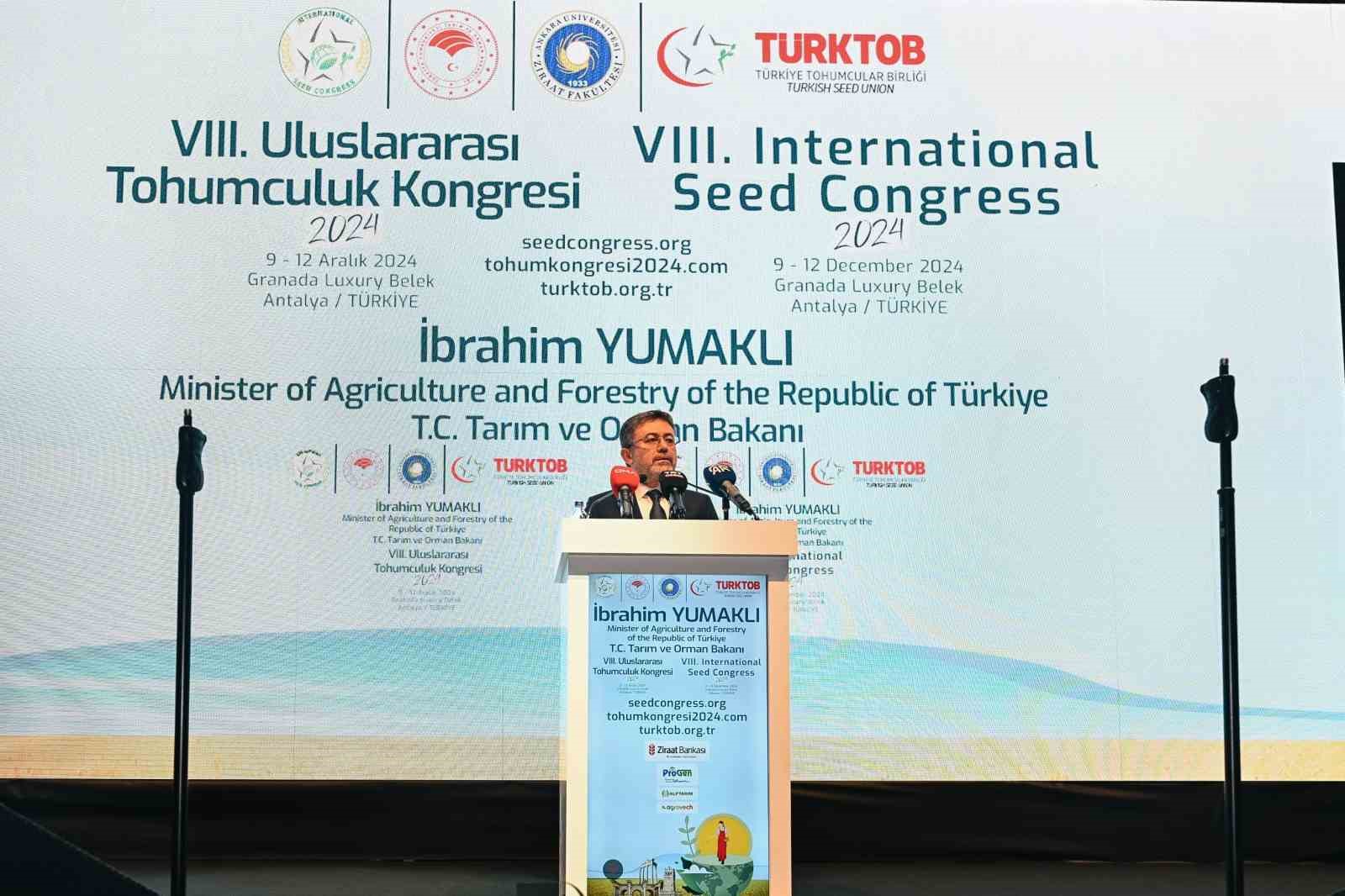 Bakan Yumaklı: “İsrail’den bir adet bile tohum almıyoruz”