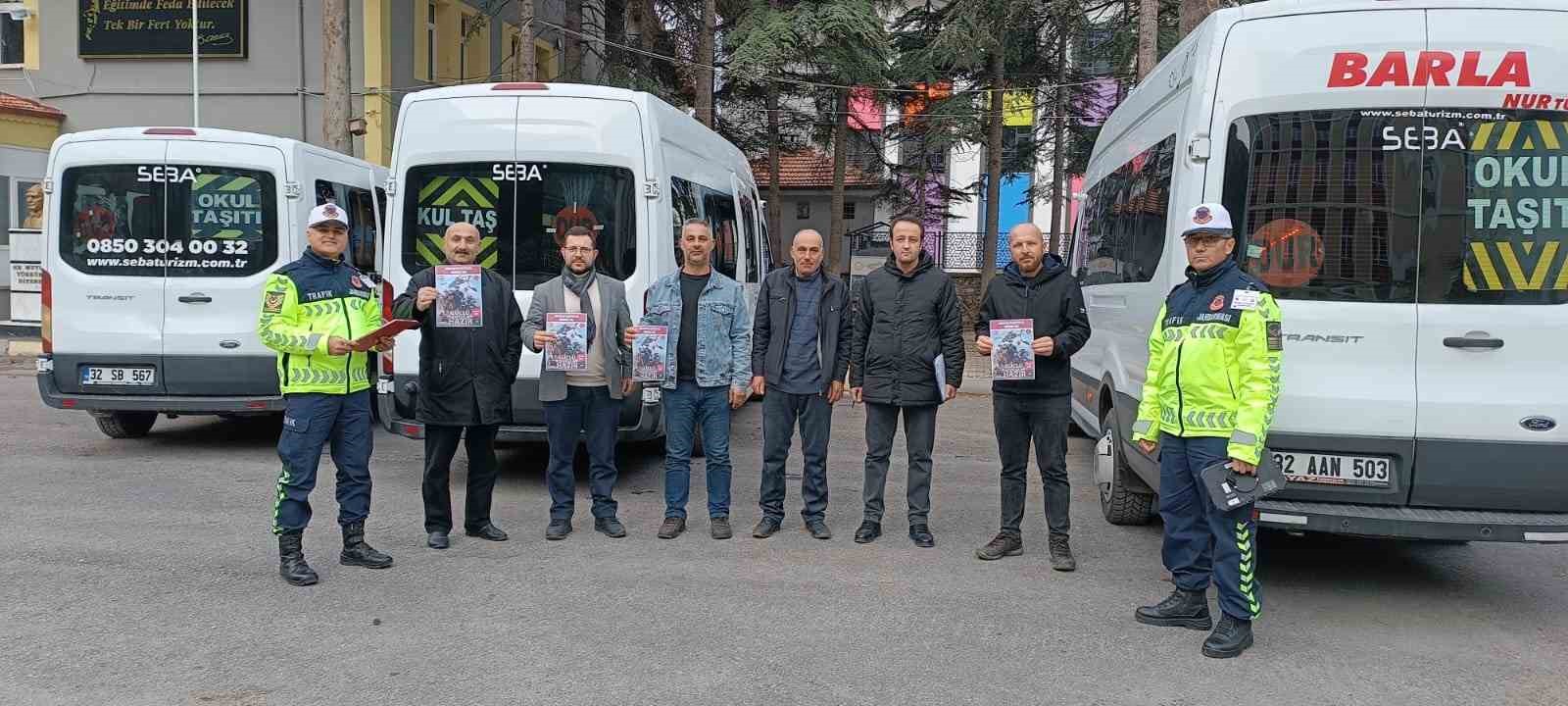 Eğirdir’de okul servisi sürücülerine güvenlik denetimi