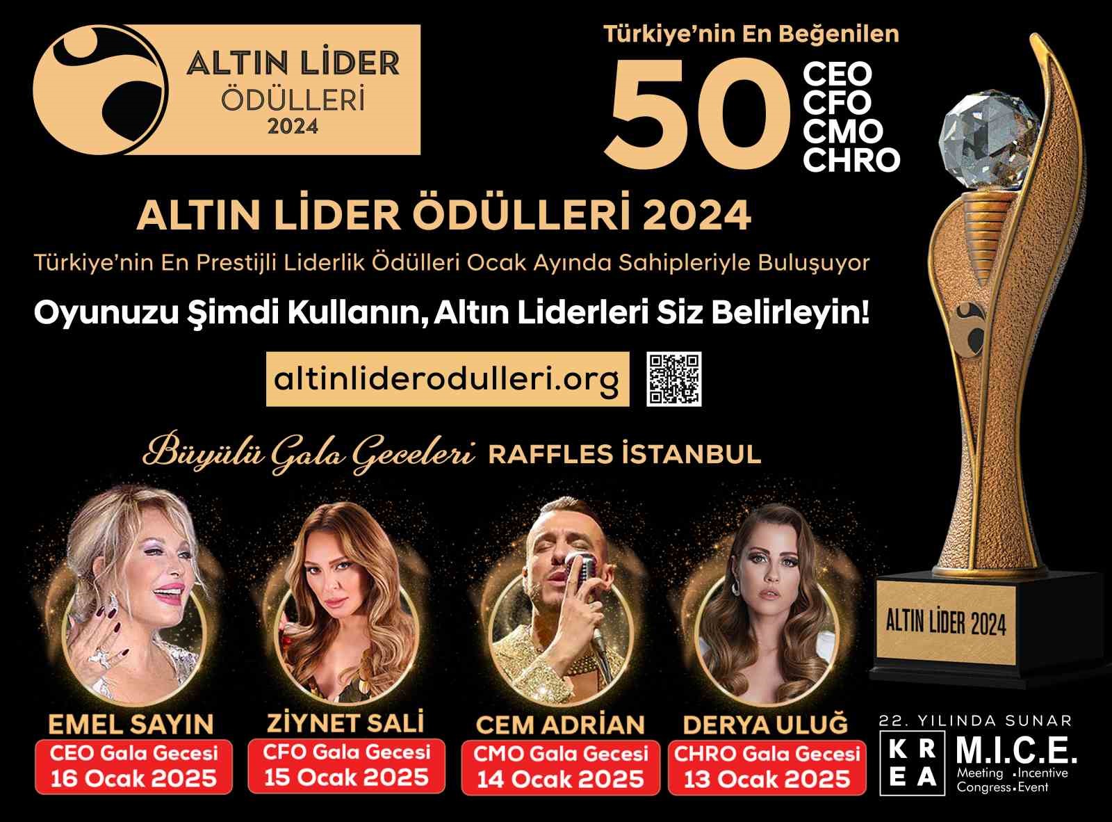 ‘Altın Lider Ödülleri’ için oylama süreci devam ediyor