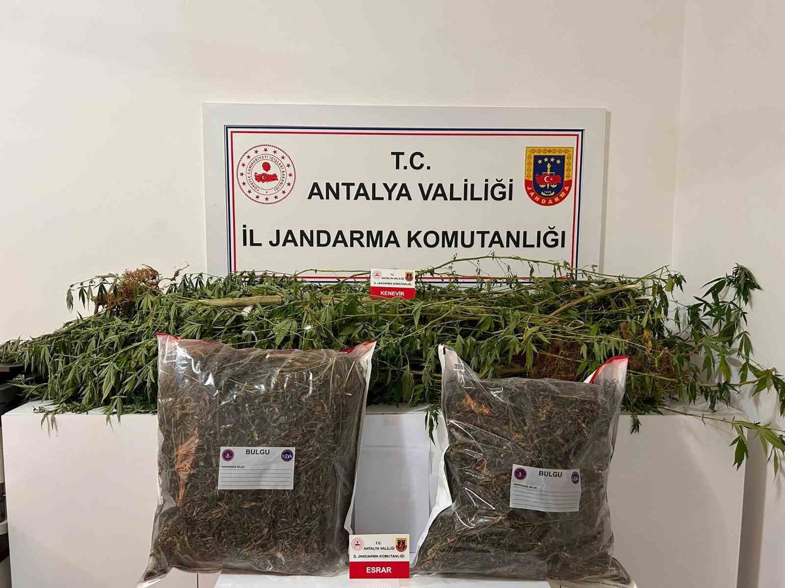 Alanya’da narkotik operasyonları