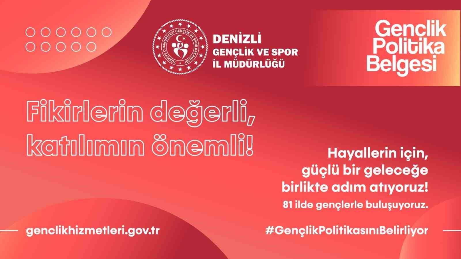 Gençlik politikaları için Denizli’de söz gençlerin