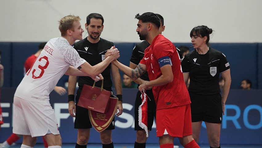 Futsal A Milli Takımı 2026 Avrupa Şampiyonası ilk maçı için ETÜ’de parkeye çıktı