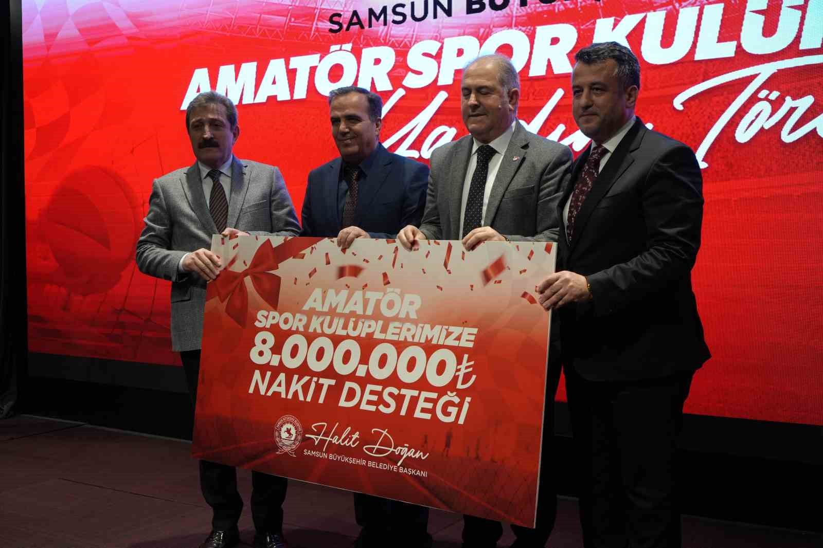 Samsun’da amatör spora 8 milyon TL’lik destek