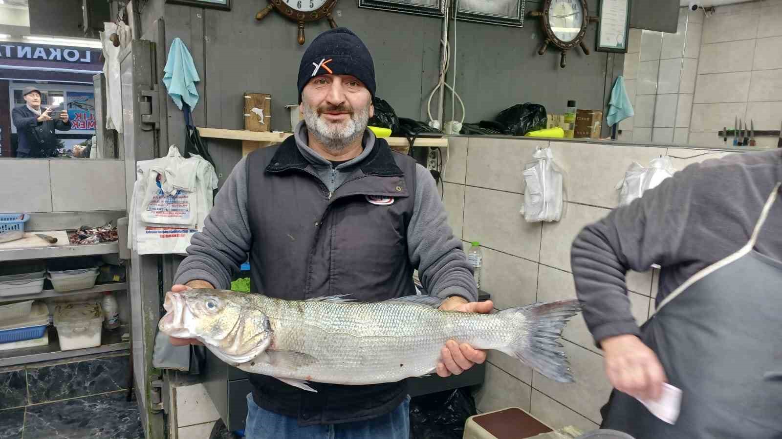 Akçakoca’da balıkçıların ağları doldu, 9 kiloluk levrek yakalandı