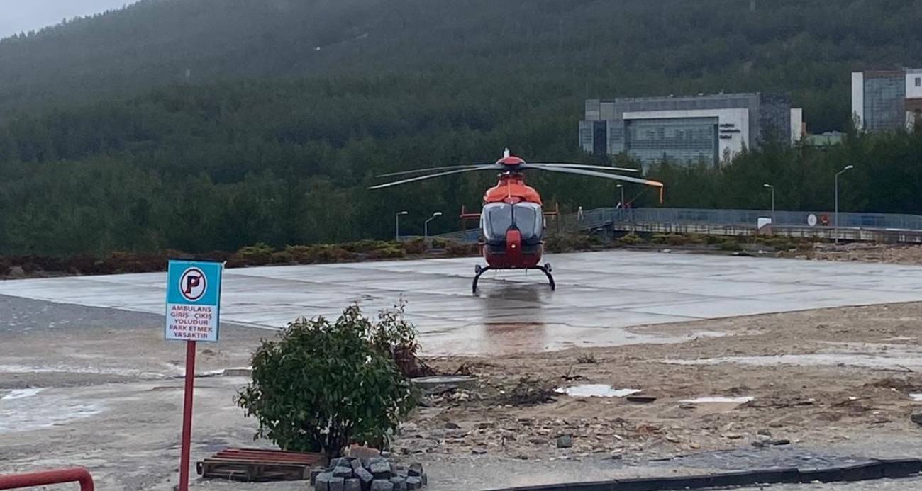 Düşen ambulans helikopterin havalandığı o anlar ortaya çıktı