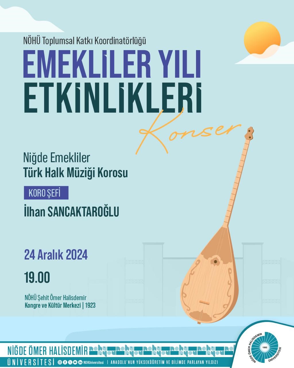 Niğde’de ’2024 Emekliler Yılı’ etkinlikleri başlıyor