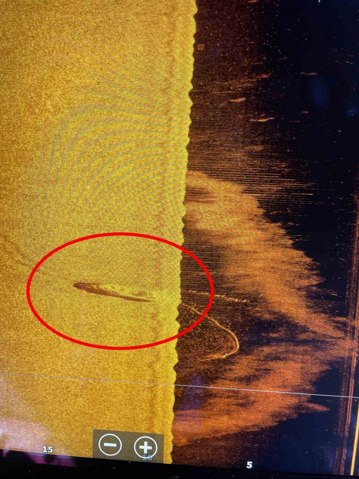 Kayıp balıkçılara ait teknenin fotoğrafı emniyetin sonar cihazında