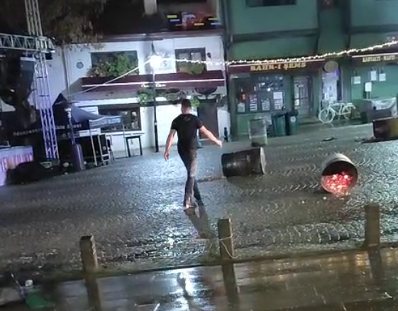 Odunpazarı’nda Yeni Yıl Pazarı’nda tezgahlara saldıran şahıs tutuklandı