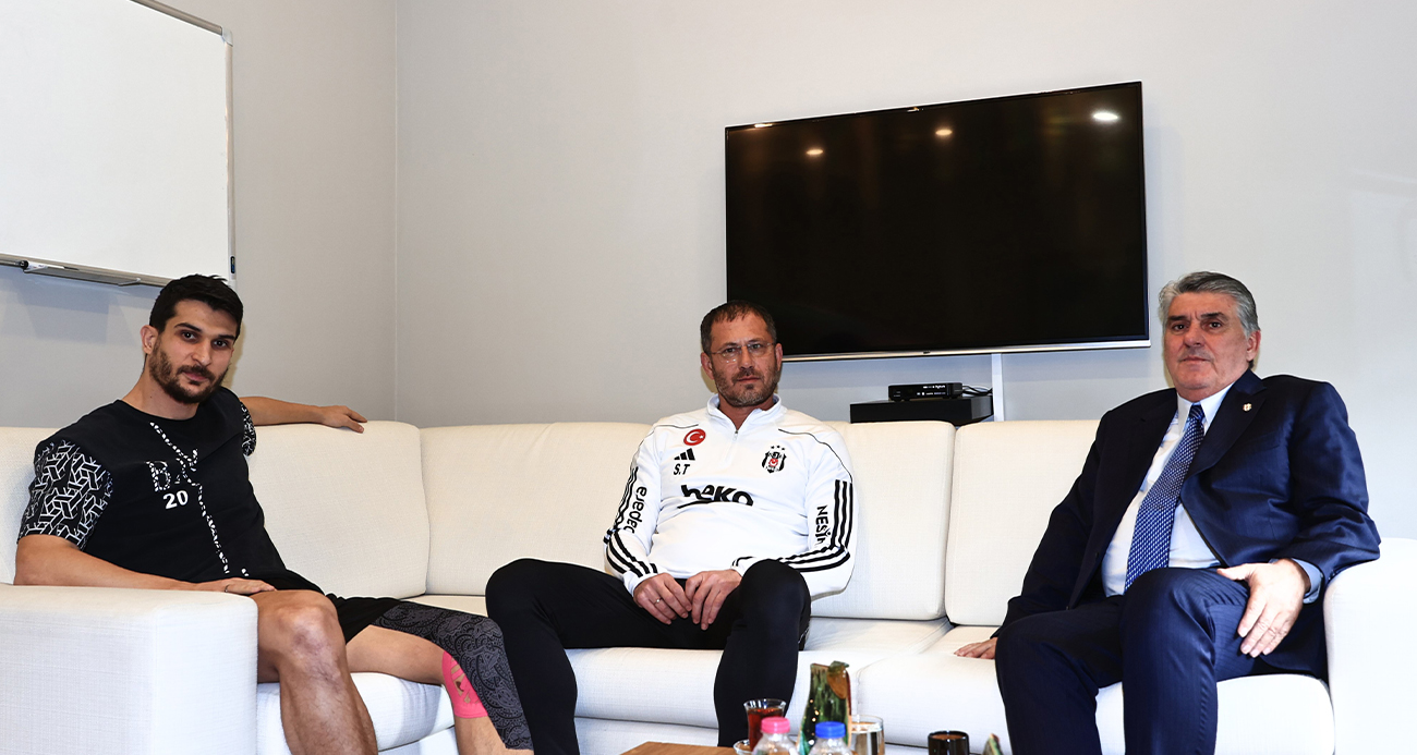 Beşiktaş Başkanı Serdal Adalı, Serdar Topraktepe ve Necip Uysal’la buluştu