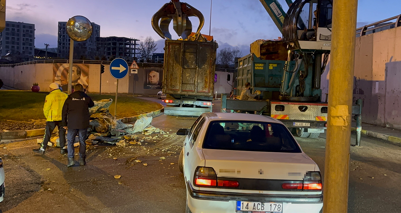 Bolu'da trafiği kilitleyen kaza!