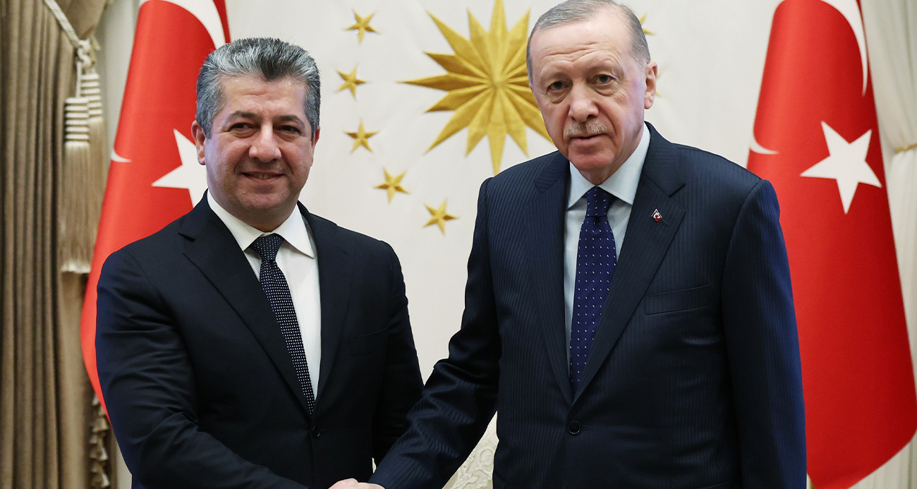 Cumhurbaşkanı Erdoğan,  IKBY Başbakanı Mesrur Barzani’yi kabul etti