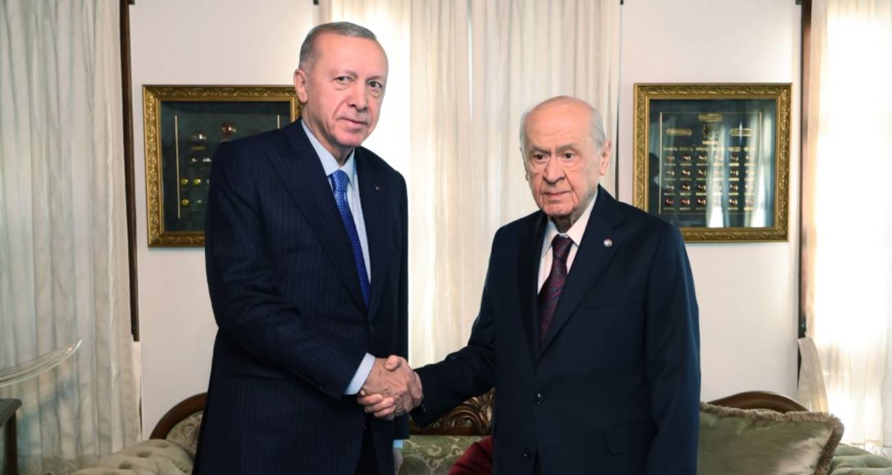 Cumhurbaşkanı Erdoğan, MHP Lideri Bahçeli ile bir araya geldi