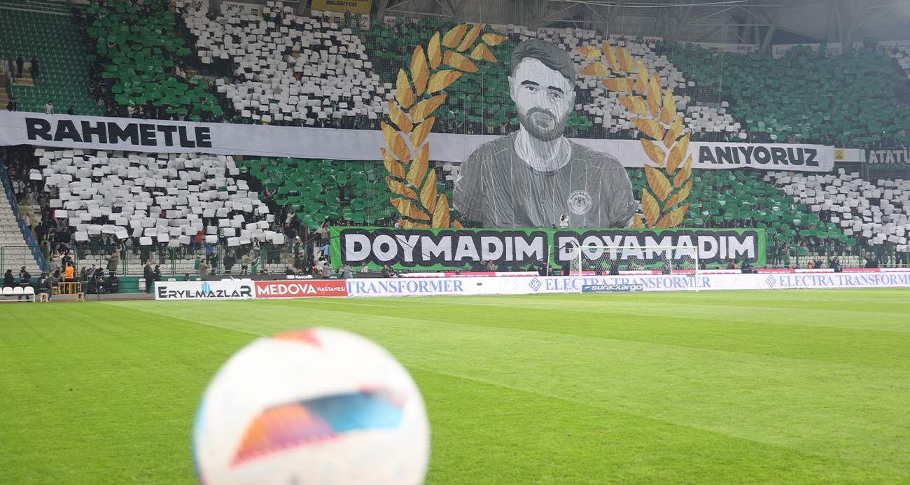 Konyaspor - Fenerbahçe maçında Ahmet Çalık anıldı
